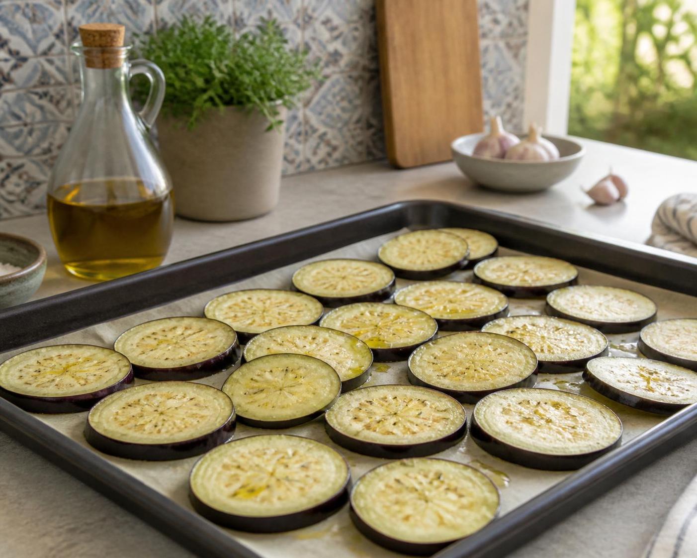 découvrez une recette simple et savoureuse d'aubergine au four, idéale pour un plat délicieux et facile à préparer.