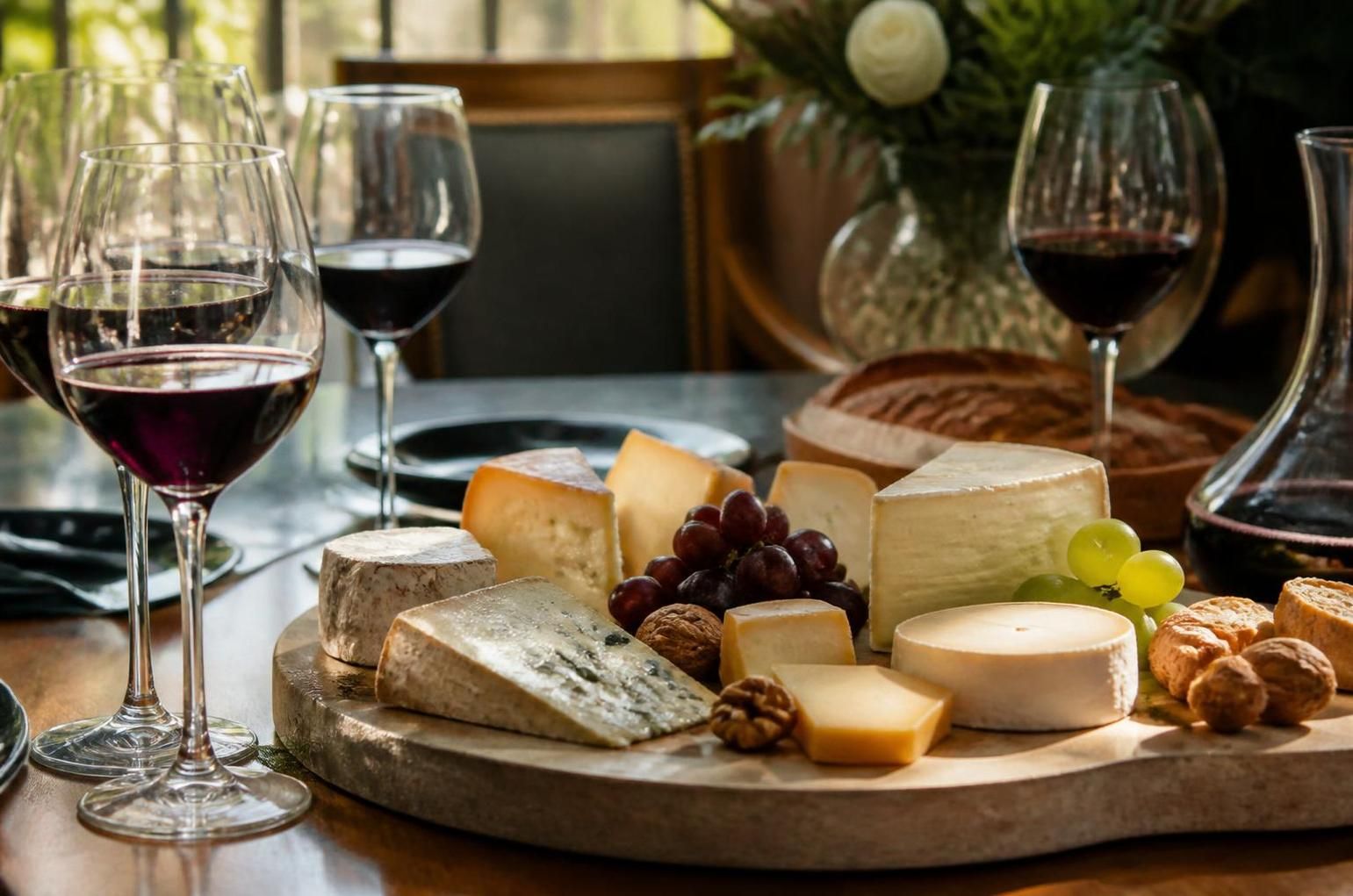 découvrez comment sélectionner le vin rouge parfait pour sublimer vos plateaux de fromages grâce à nos conseils d'accords mets et vins.
