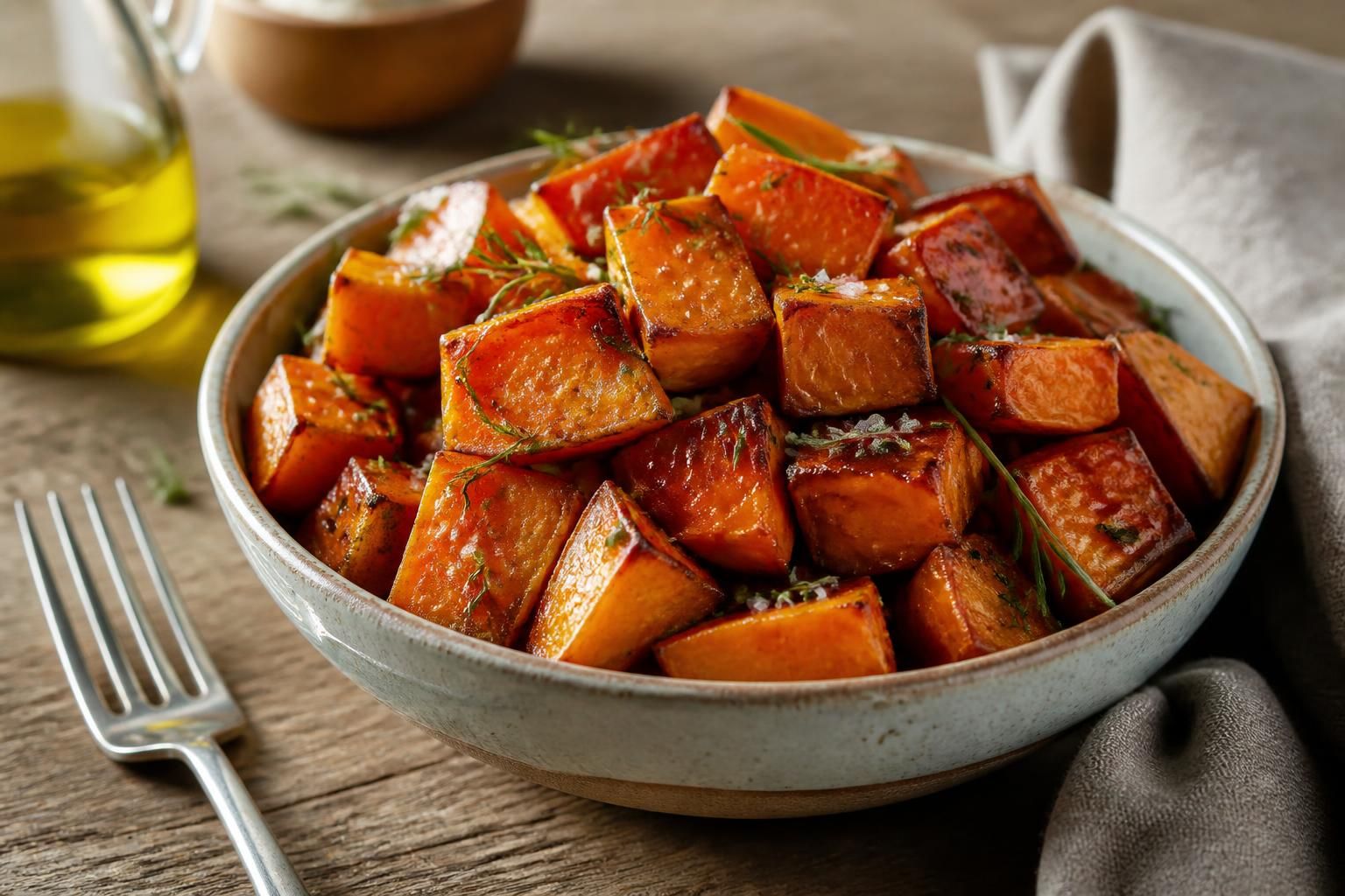 découvrez une recette facile et savoureuse de patates douces rôties, parfaite pour un repas délicieux et rapide à préparer au quotidien.