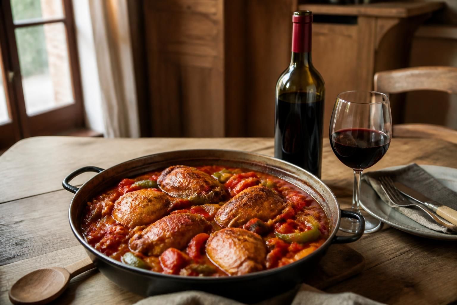 découvrez quel vin choisir pour sublimer votre poulet basquaise et rendre votre repas encore plus savoureux avec des accords parfaits.