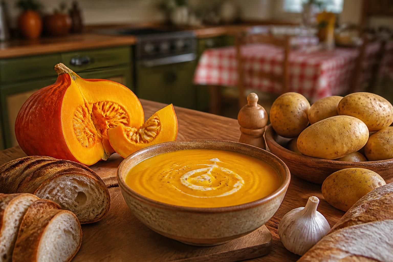 découvrez la recette authentique de grand-mère pour une soupe de potimarron réconfortante, idéale pour savourer un plat chaud et gourmand en toute saison.