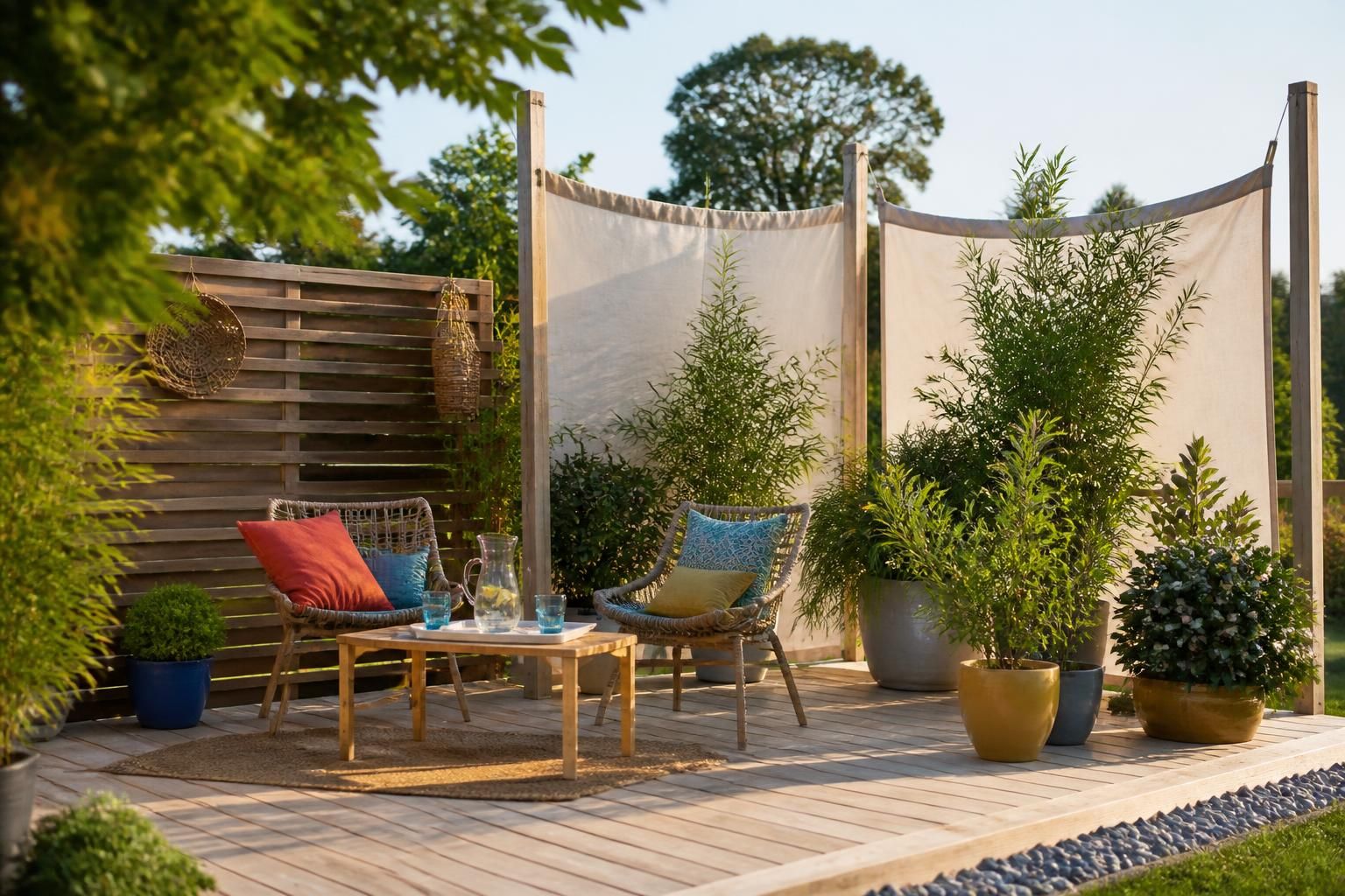 découvrez des stratégies astucieuses et abordables pour protéger votre terrasse du vent et profiter pleinement de votre espace extérieur en toute sérénité.