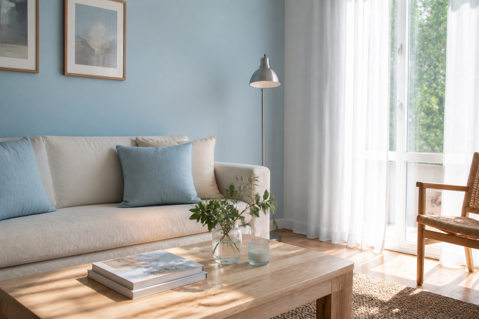 Bleu pastel : 5 idées déco pour une maison apaisante
