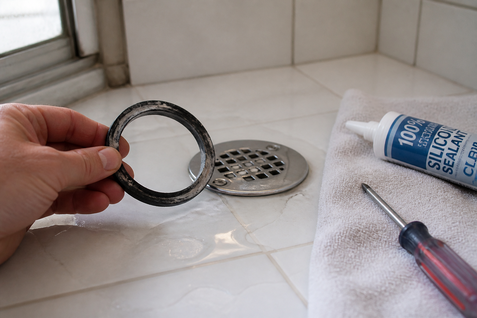 Joint de bonde de douche qui fuit : les solutions