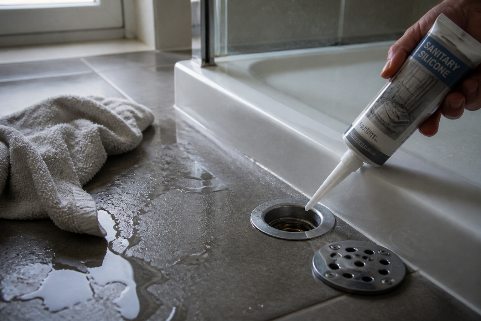 Joint de bonde de douche qui fuit : les solutions