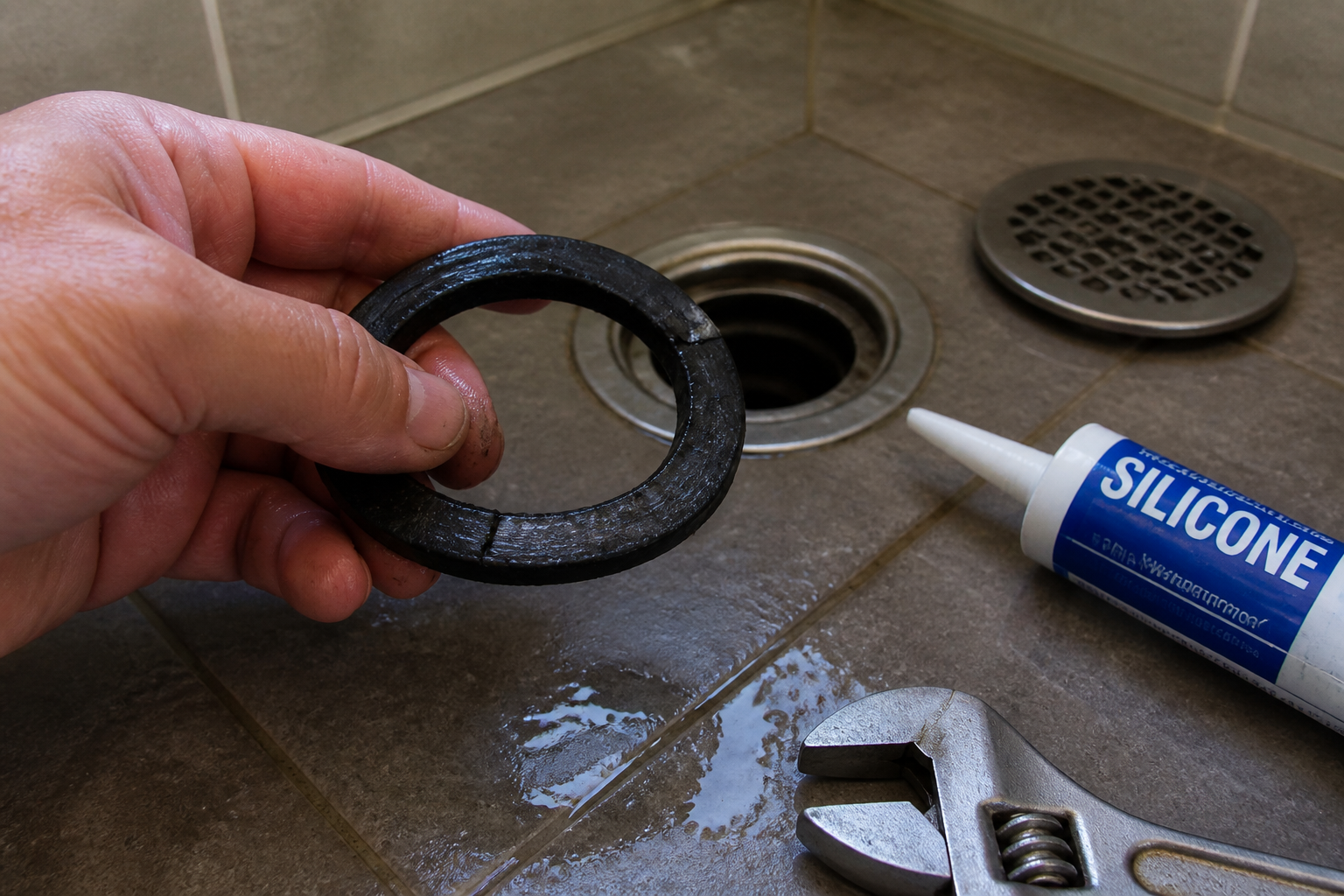 Joint de bonde de douche qui fuit : les solutions