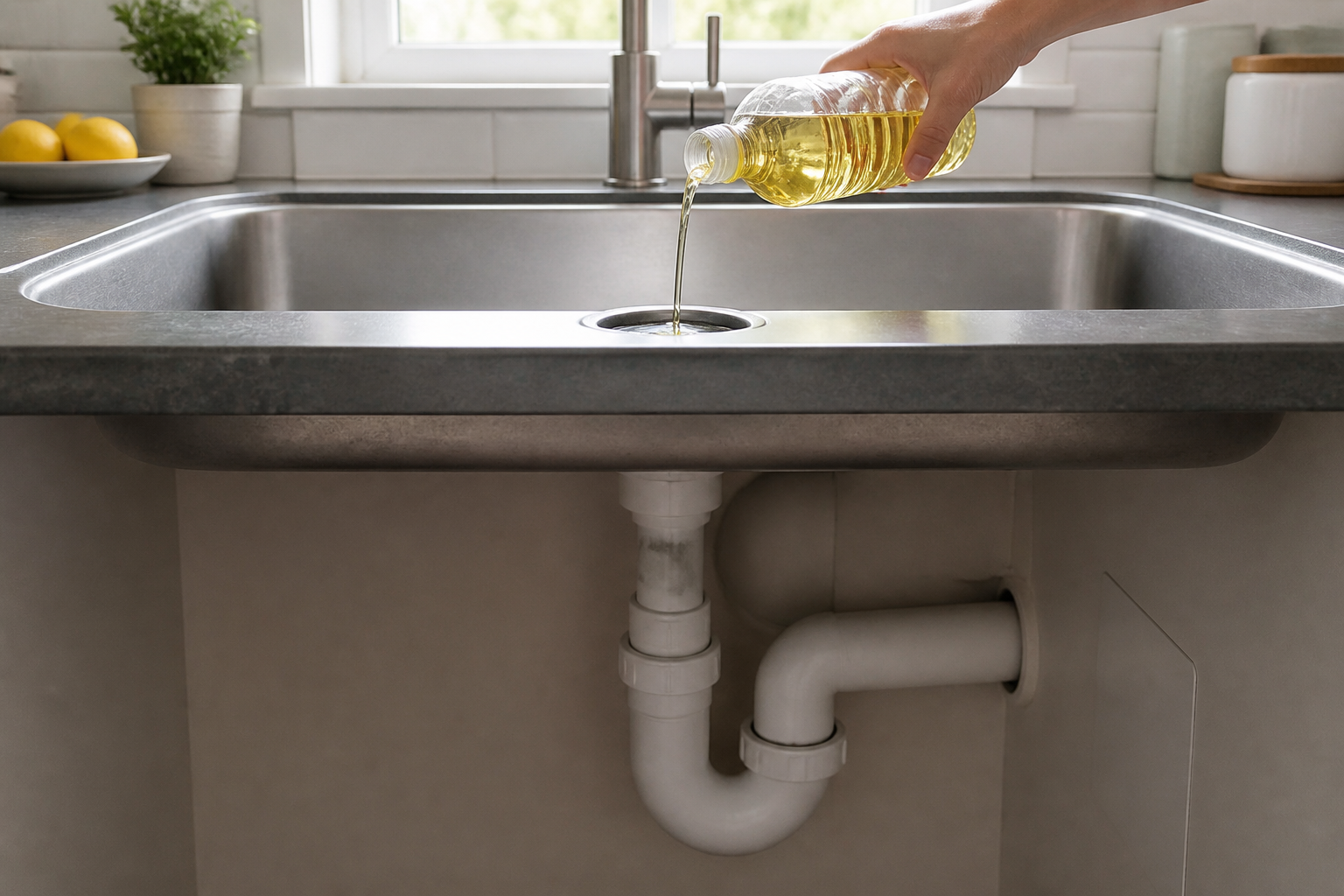 Pourquoi verser un fond d'huile dans le siphon supprime les mauvaises odeurs