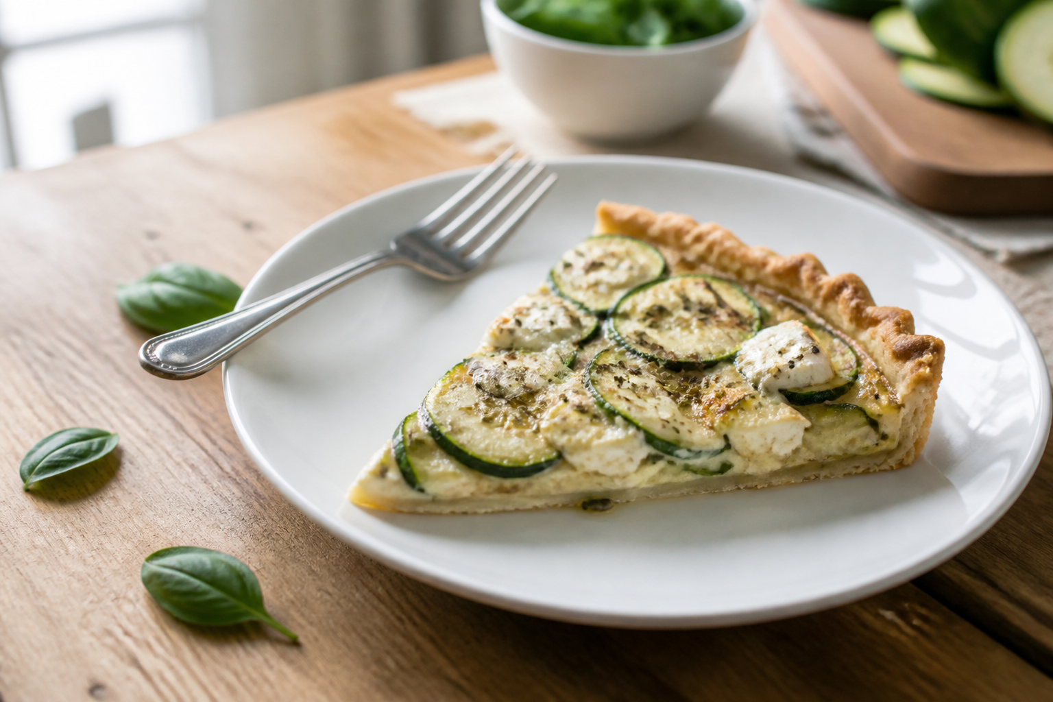 Une tarte courgettes-chèvre qui fait l'unanimité