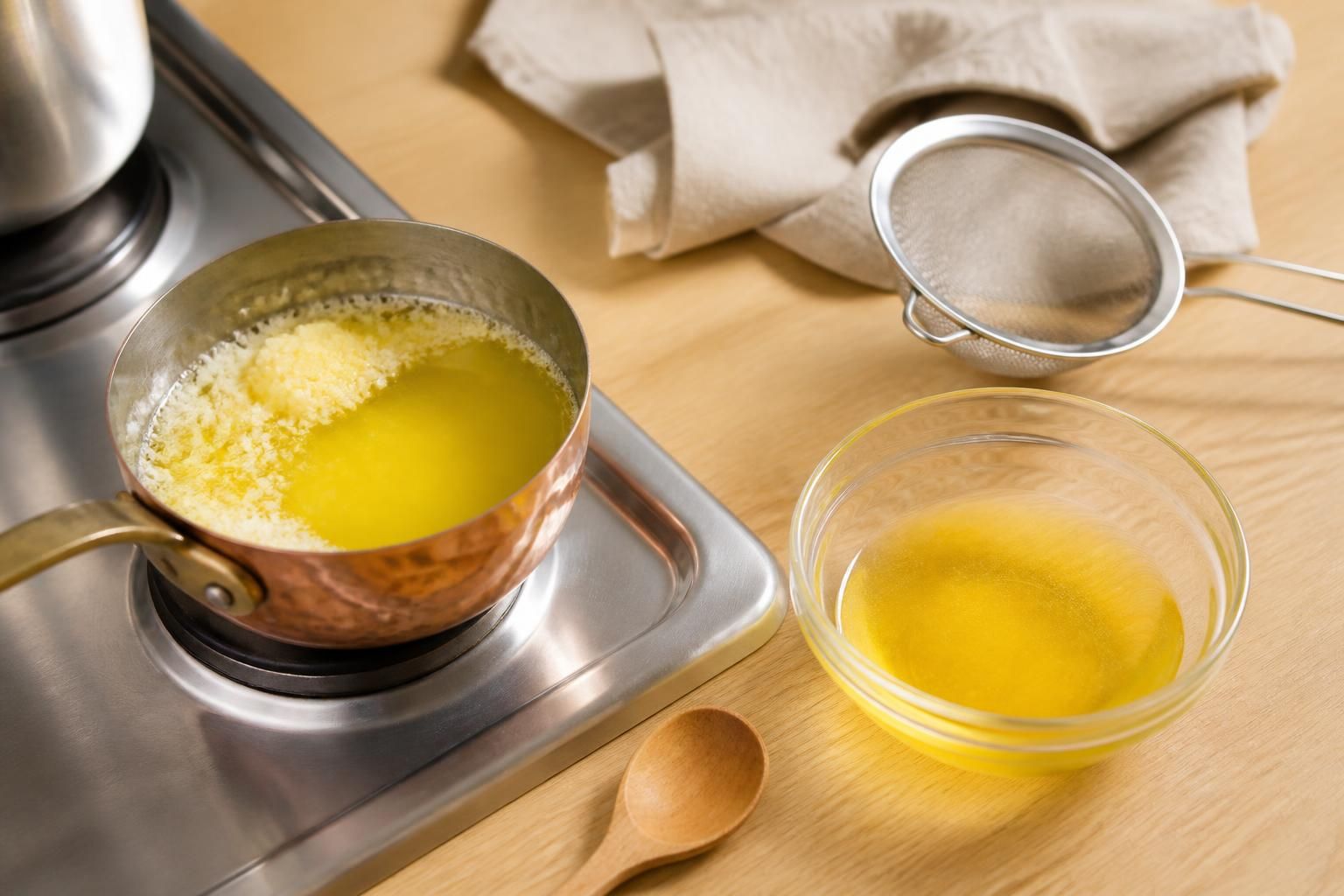 découvrez comment préparer du beurre clarifié maison facilement et rapidement grâce à notre guide simple et pratique. obtenez un beurre pur et savoureux en quelques étapes.